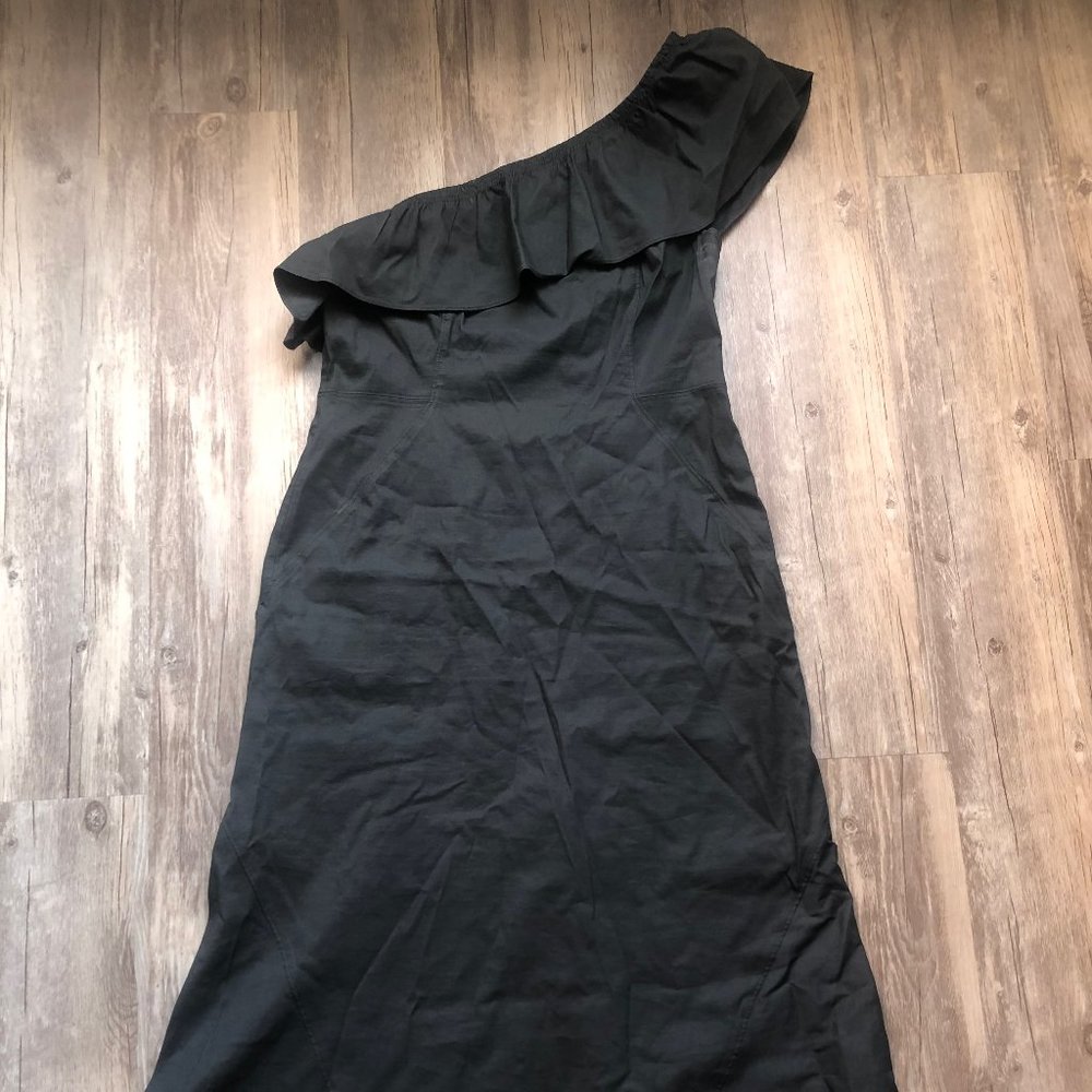 Discounted Shipping! A.L.C Size 12 One Shoulder Grey Dress